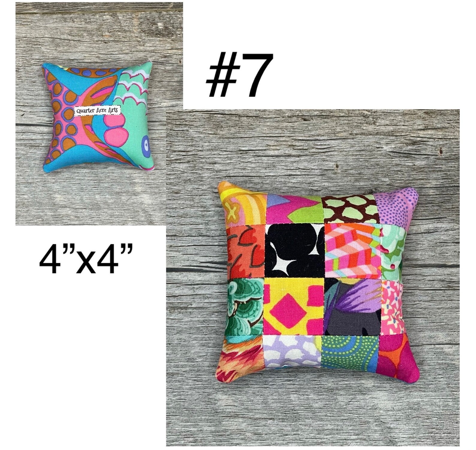 Patch Work Accessory Kaffe Fassett Scrappy Pincushion: Handmade Patchwork Quilting Accessory ...