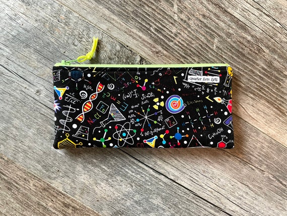 Quilted Pencil Case for Boys, Pen Pouch, Back to School Accessories, Pencil  Pouch With Zipper, Gifts for Scientists, Gifts for Young Boys 