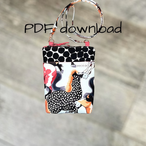 EllieM Crossbody Bag PDF Pattern, Small Purse Pattern, Digital Download Pattern, Bag Pattern PDF, Bag Pattern for Beginner