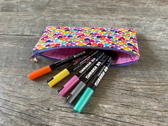 Quilted Pencil Case for Girls, Pen Pouch, Back to School Accessories,  Pencil Pouch With Zipper, Gifts for Young Girls and Teenagers -  Denmark
