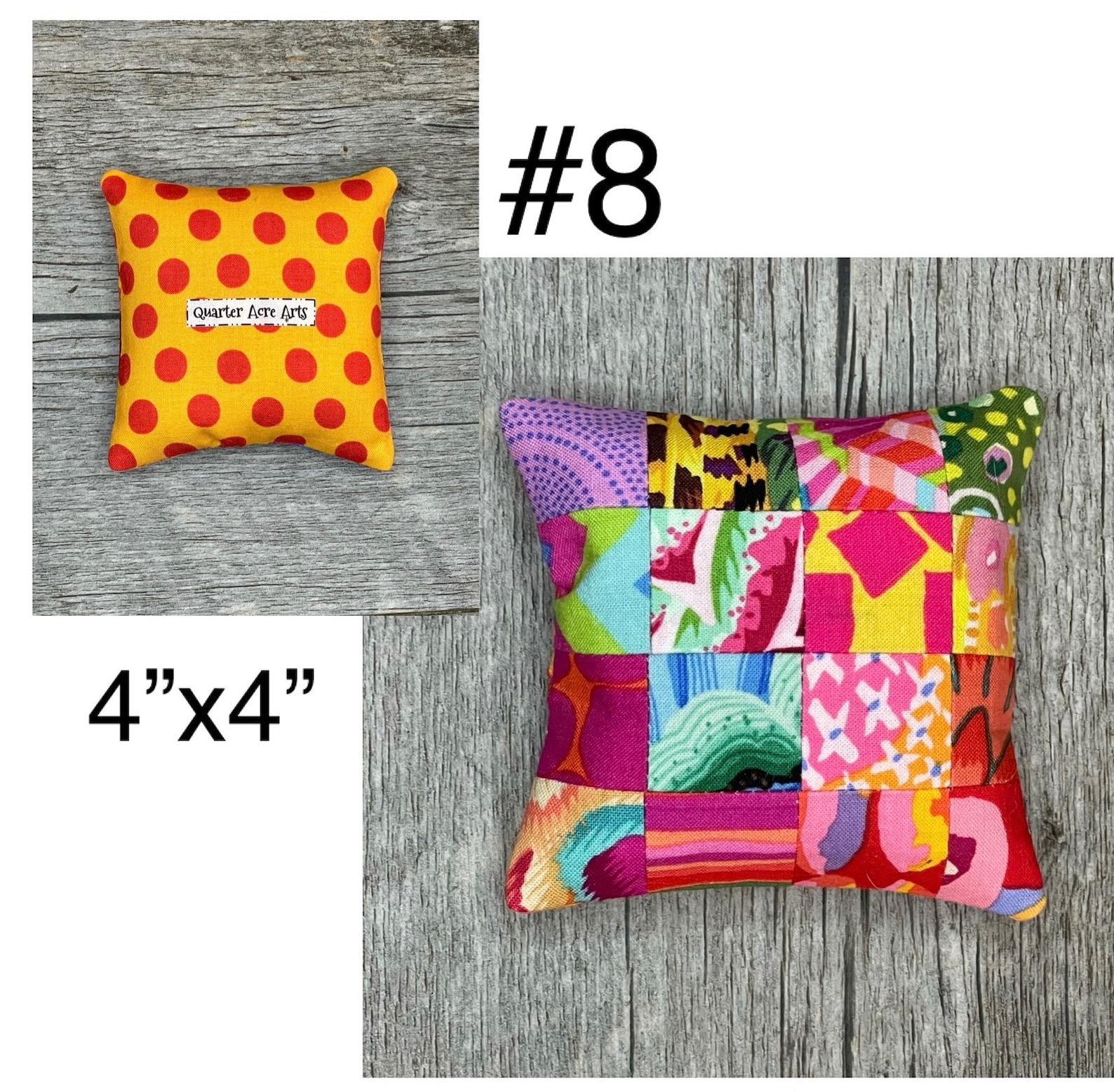 Patch Work Accessory Kaffe Fassett Scrappy Pincushion: Handmade Patchwork Quilting Accessory ...