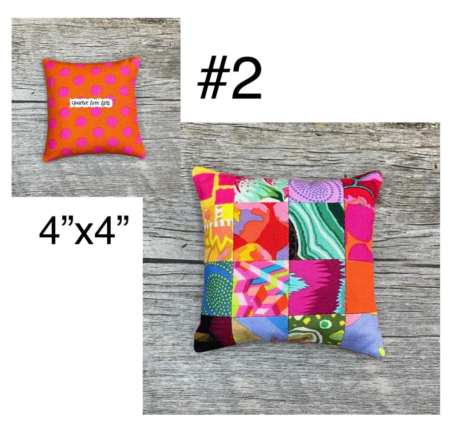 Patch Work Accessory Kaffe Fassett Scrappy Pincushion: Handmade Patchwork Quilting Accessory ...