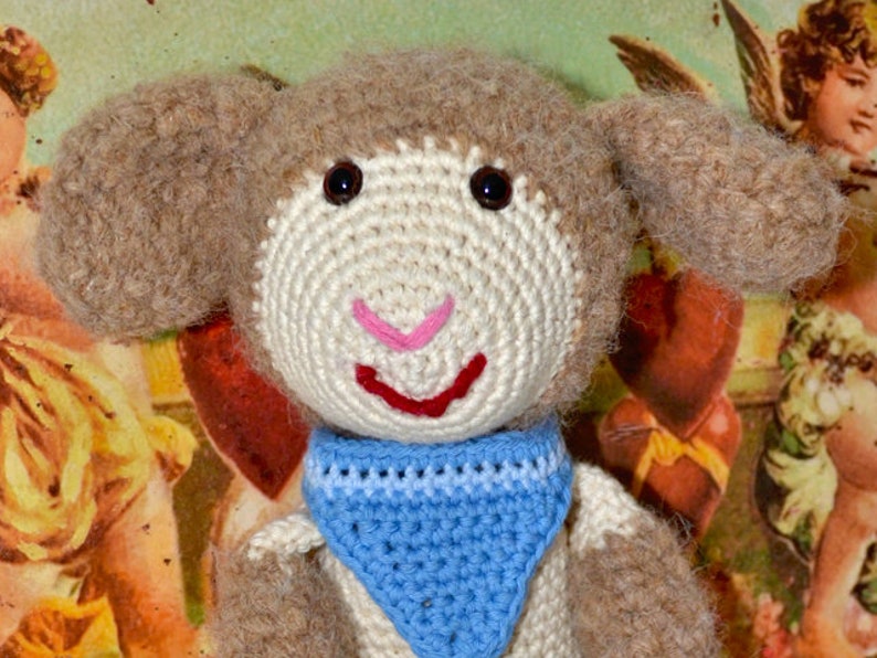 Crocheted sheep 'Harry' cuddly toy image 2