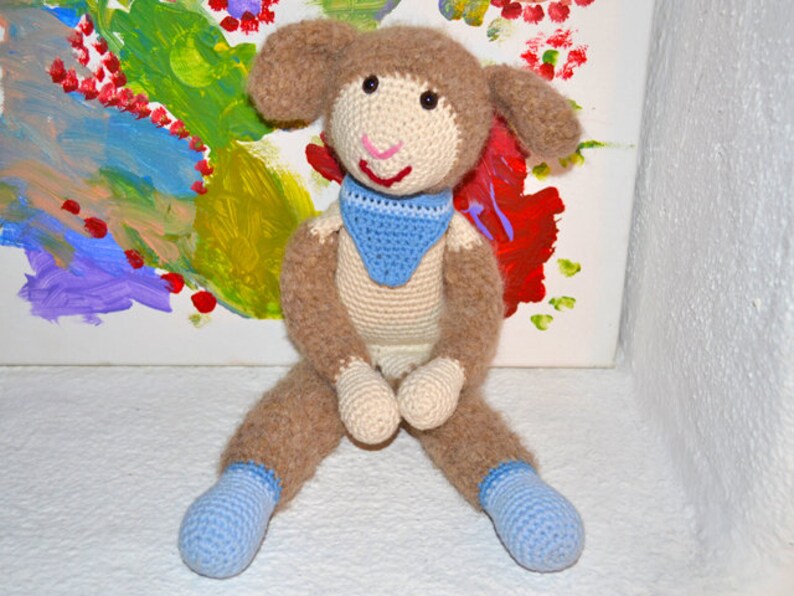 Crocheted sheep 'Harry' cuddly toy image 1