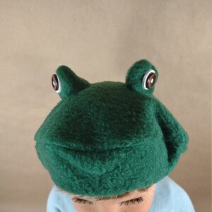 Dark Green Frog Beret for 18 inch dolls image 6