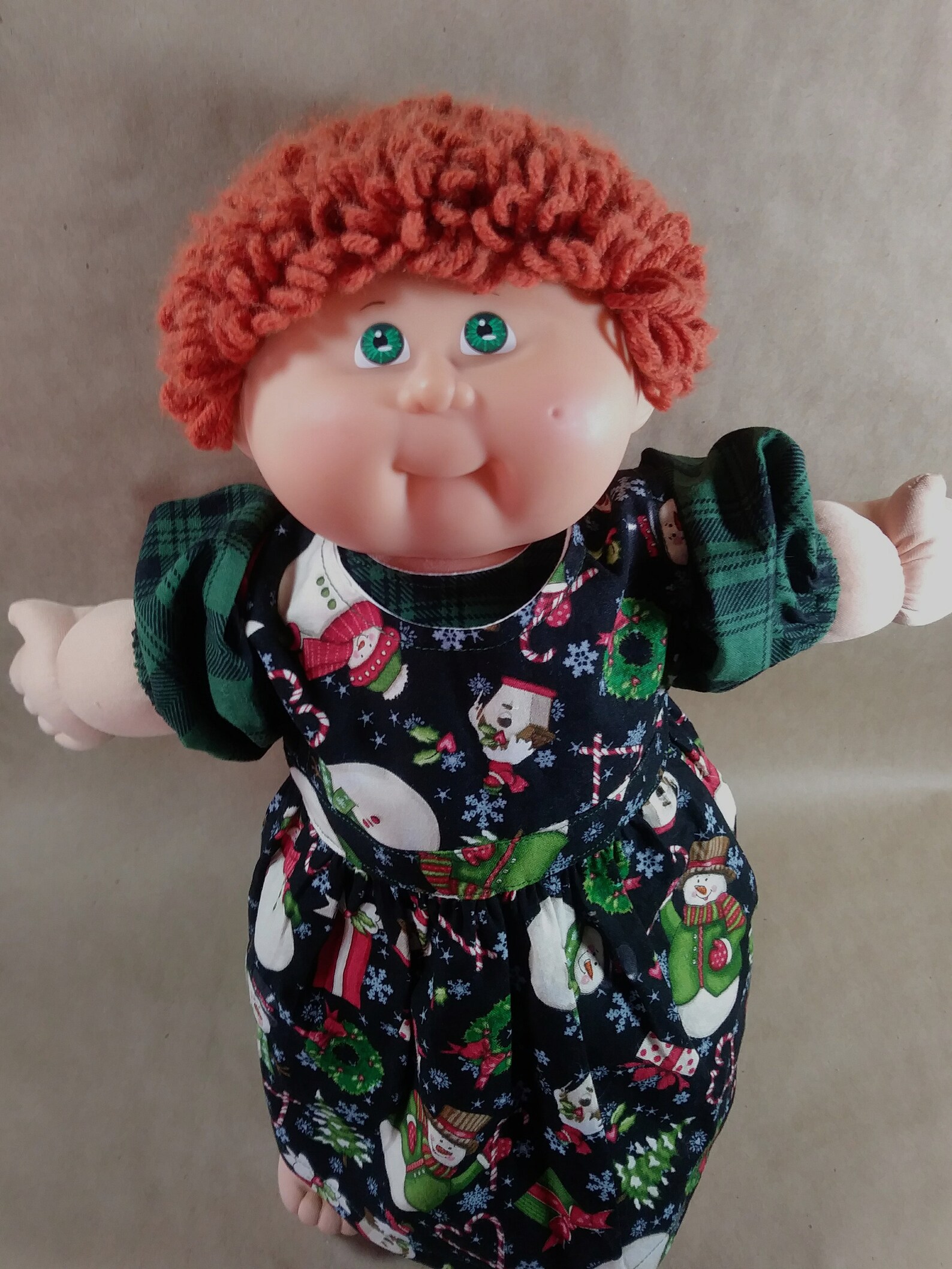 Green Holiday dress for 18 inch Cabbage Patch Doll | Etsy