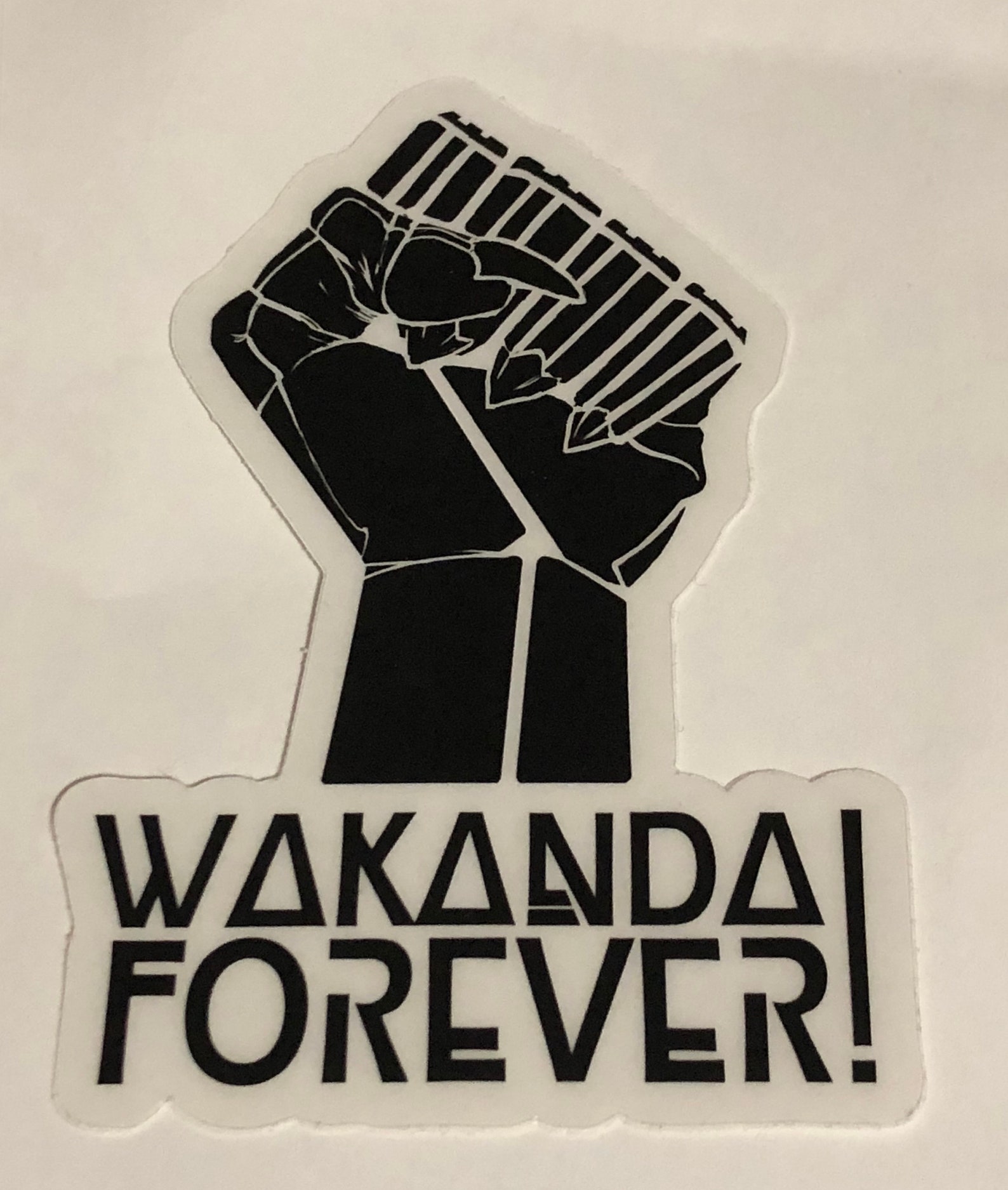 Black Panther Power Fist Sticker (black Panther) - Etsy