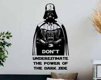 Home Decal Wall Art Darth Vader Helmet Logo Vinyl Room Decal O107 Dorm Decor Bedroom Decal Darth Vader Decal Star Wars Sticker Mural