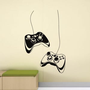 Controller Wall Decal Gamer Controllers Gamepad Poster Video Game Gift Kids Room Gaming Vinyl Sticker Playroom Decor Wall Art Print 992