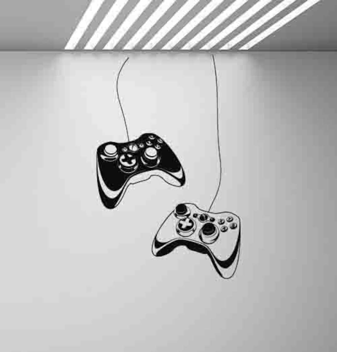 Wall Decals for Gamers Xbox Controllers Gamepad Poster Video Game Gift ...
