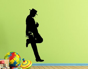 Cowboy Wall Decal Movie Sign Clint Eastwood Kids Children Gift Poster Mural Vinyl Sticker Game Playroom Decor Wall Art Stencil Print g200