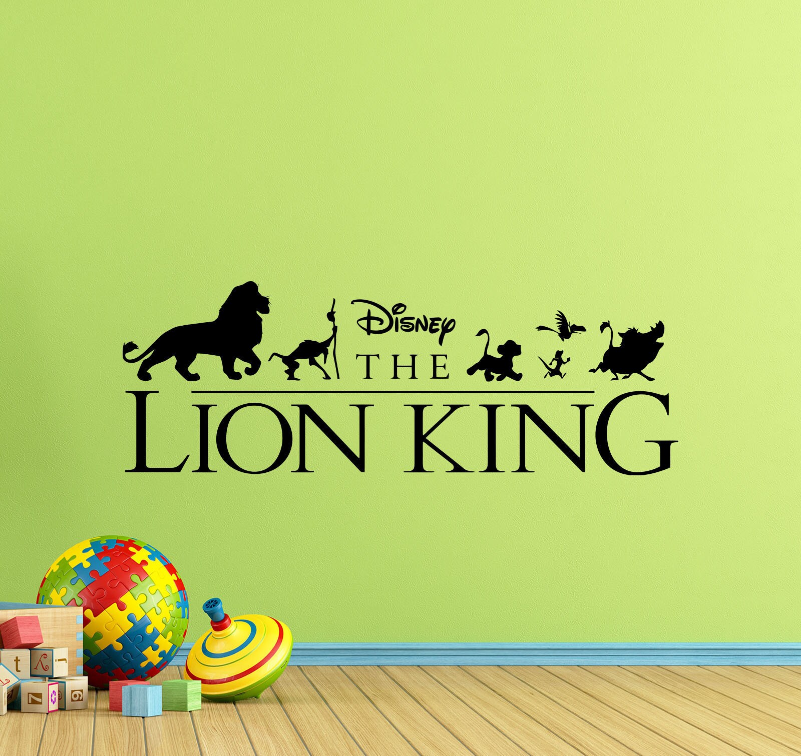 Lion King Wall Decal Simba Mufasa Timon Pumbaa Walt Disney Poster Kids ...
