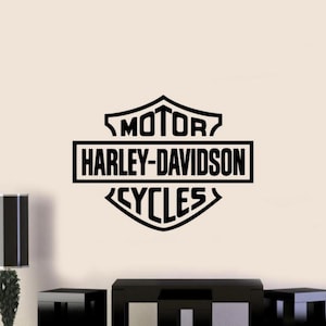 Davidson-calcomanía de vinilo para pared, decoración de pared de motocicleta, cartel de garaje, regalo de bicicleta, Mural artístico de pared sin fondo, 3349