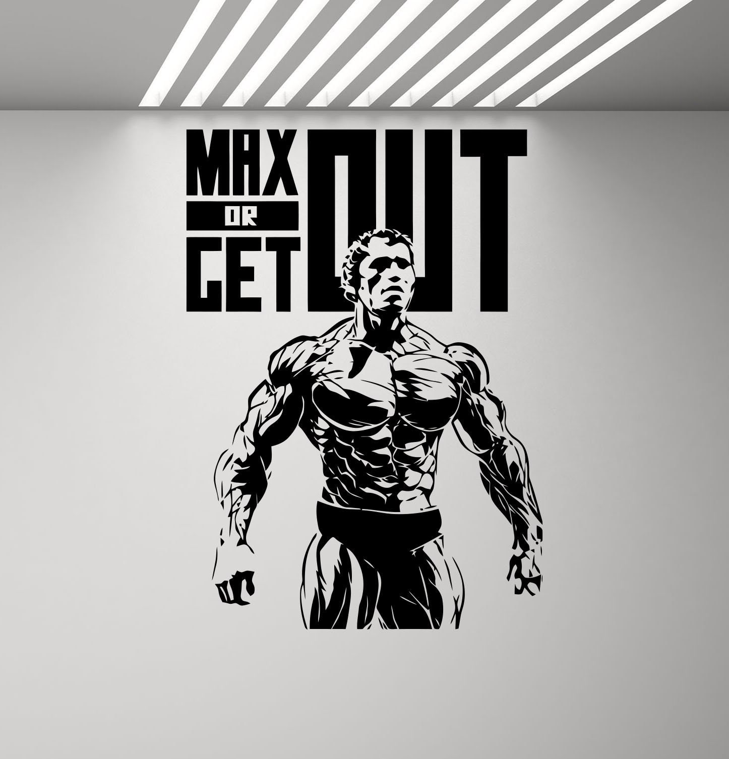 Gym Wall Decal Arnold Schwarzenegger Decal Sign Gym Quote | Etsy