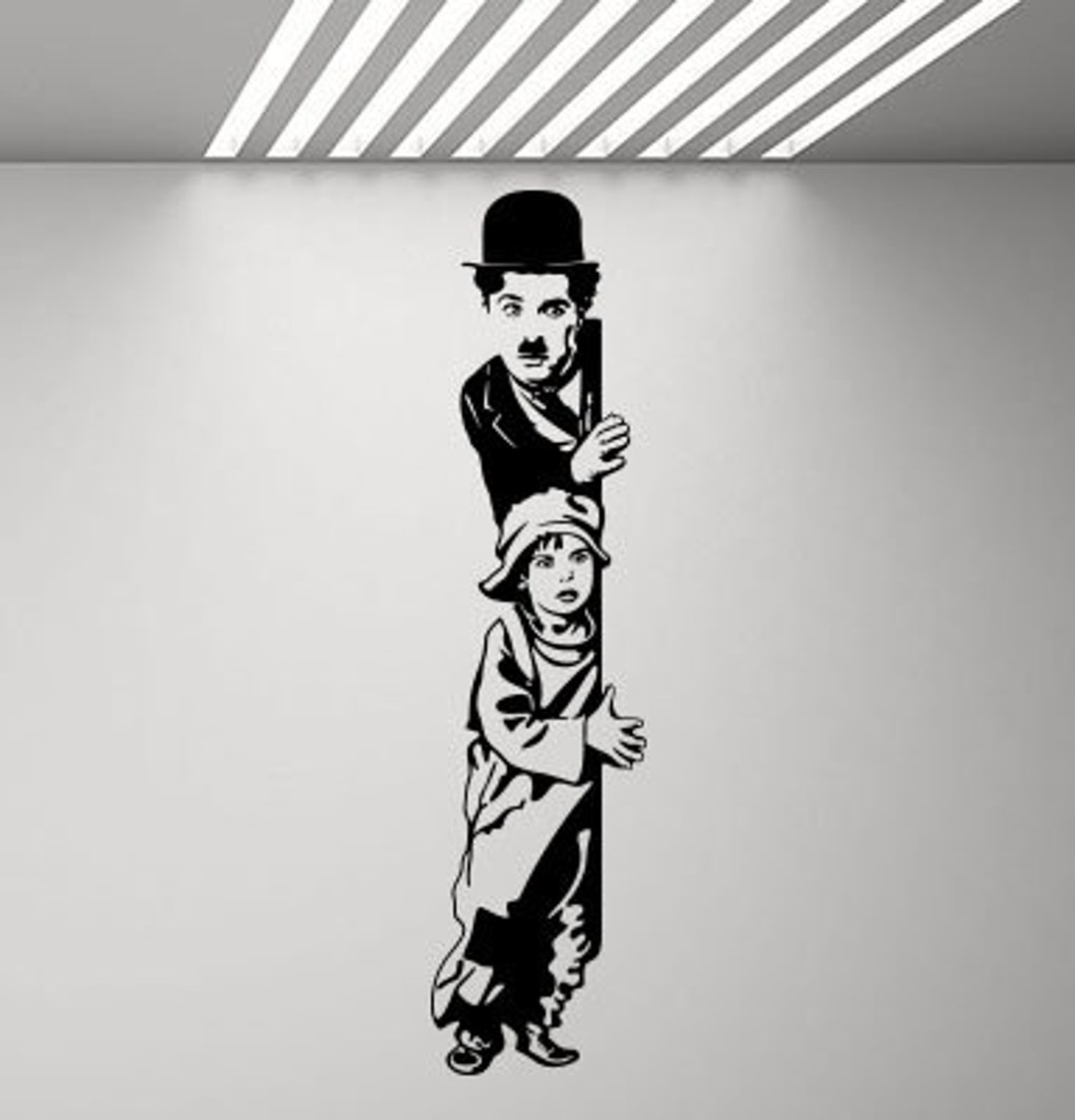 Charlie Chaplin Wall Decal the Kid Comedy Poster Movie Celebrity Vinyl  Sticker Bedroom Playroom Decor Nursery Wall Art Home Funny Prints 964 -  Etsy Sweden