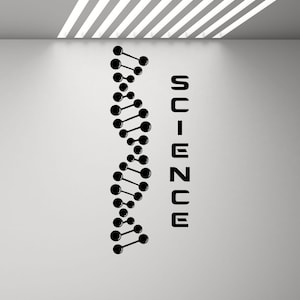 Ciencia pared calcomanía aula signo DE CALde DECAL Escuela Cartel Educación Cita Regalo Vinilo Pegatina Clase Habitación Decoración Química Pared Arte Impresión g706