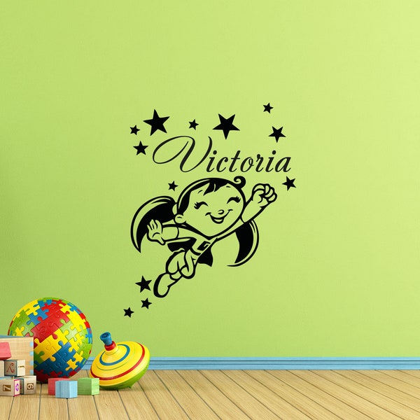 Superhero Wall Decal Etsy
