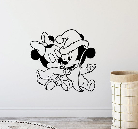 Mickey Mouse Minnie Baby Walt Disney Wandtattoo Kinder Poster Schlafzimmer  Vinyl Aufkleber Spielzimmer Dekor Kinder Kinderzimmer Wand Kunst Druck x97