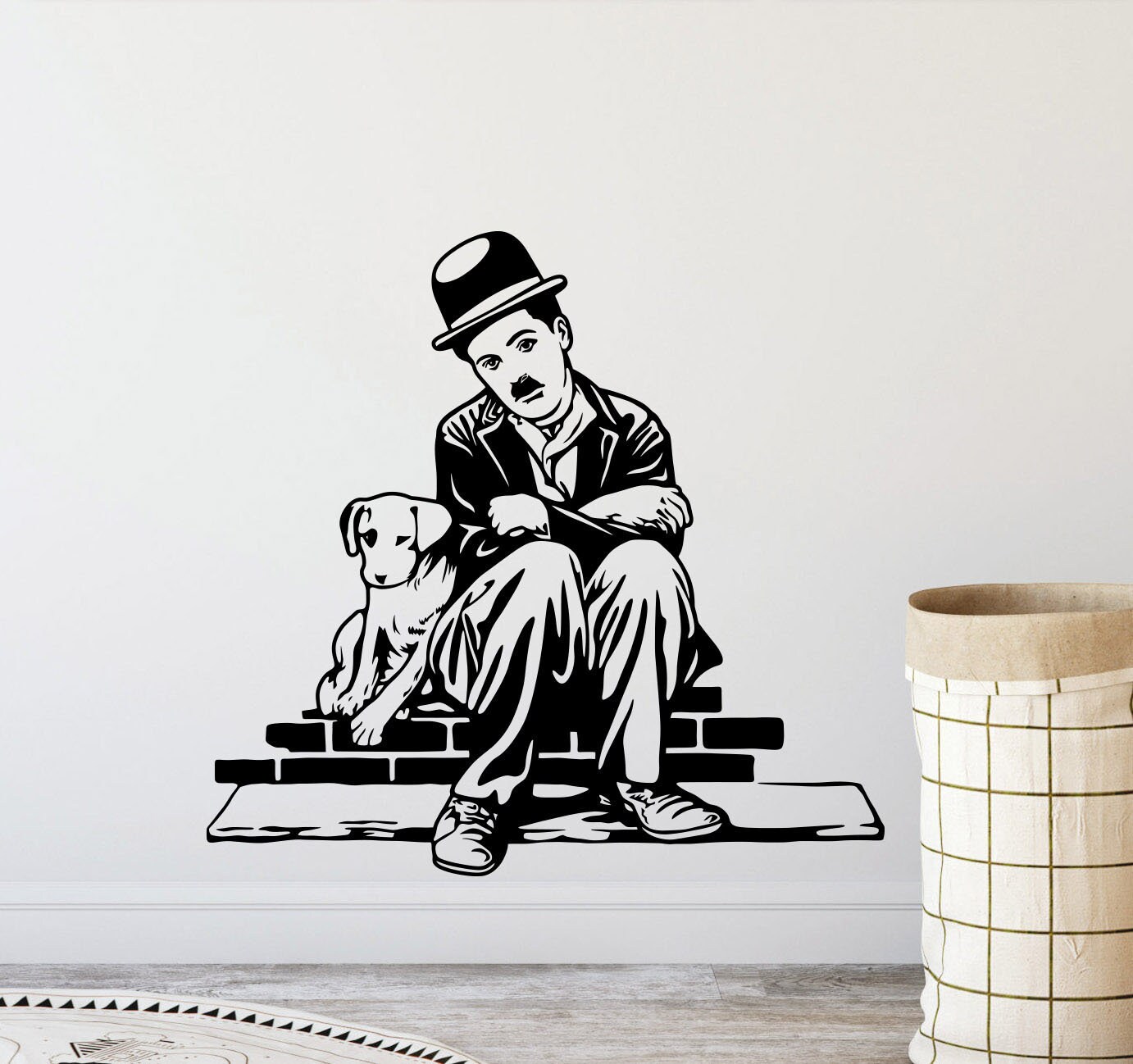 LBMED Art Peinture sur Toile Charlie Chaplin, comédien