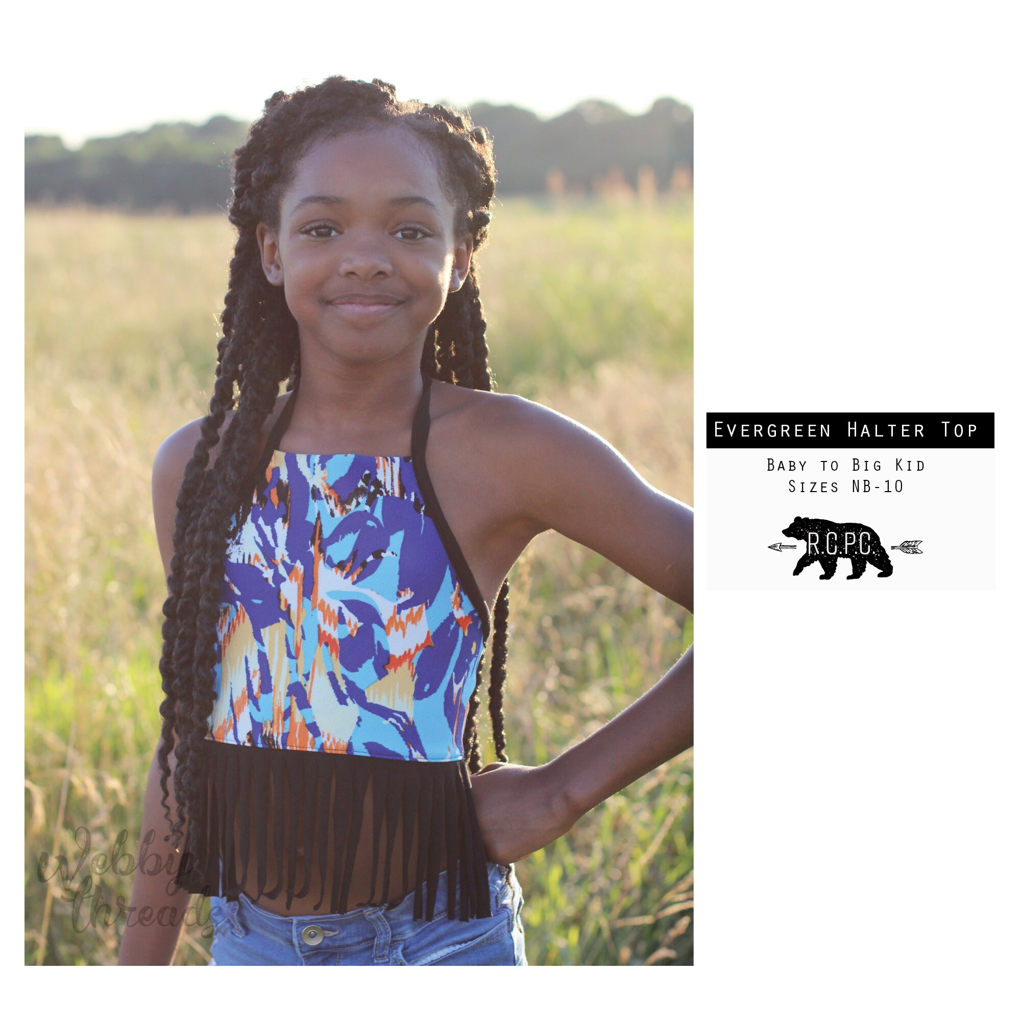 Evergreen Halter Top Pdf Sewing Pattern Newbown To Size 10 Etsy