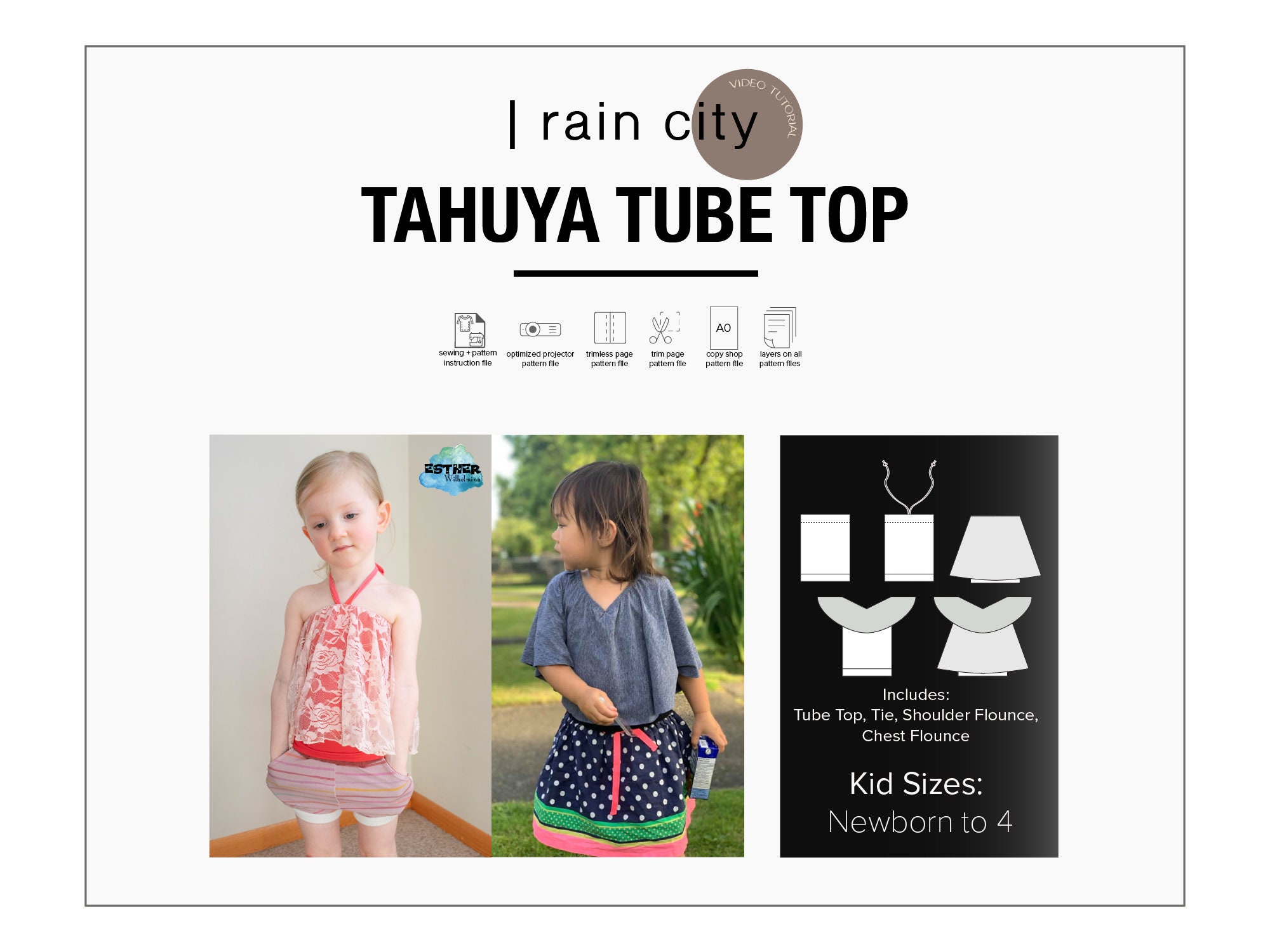 Tube tops shop for little girls