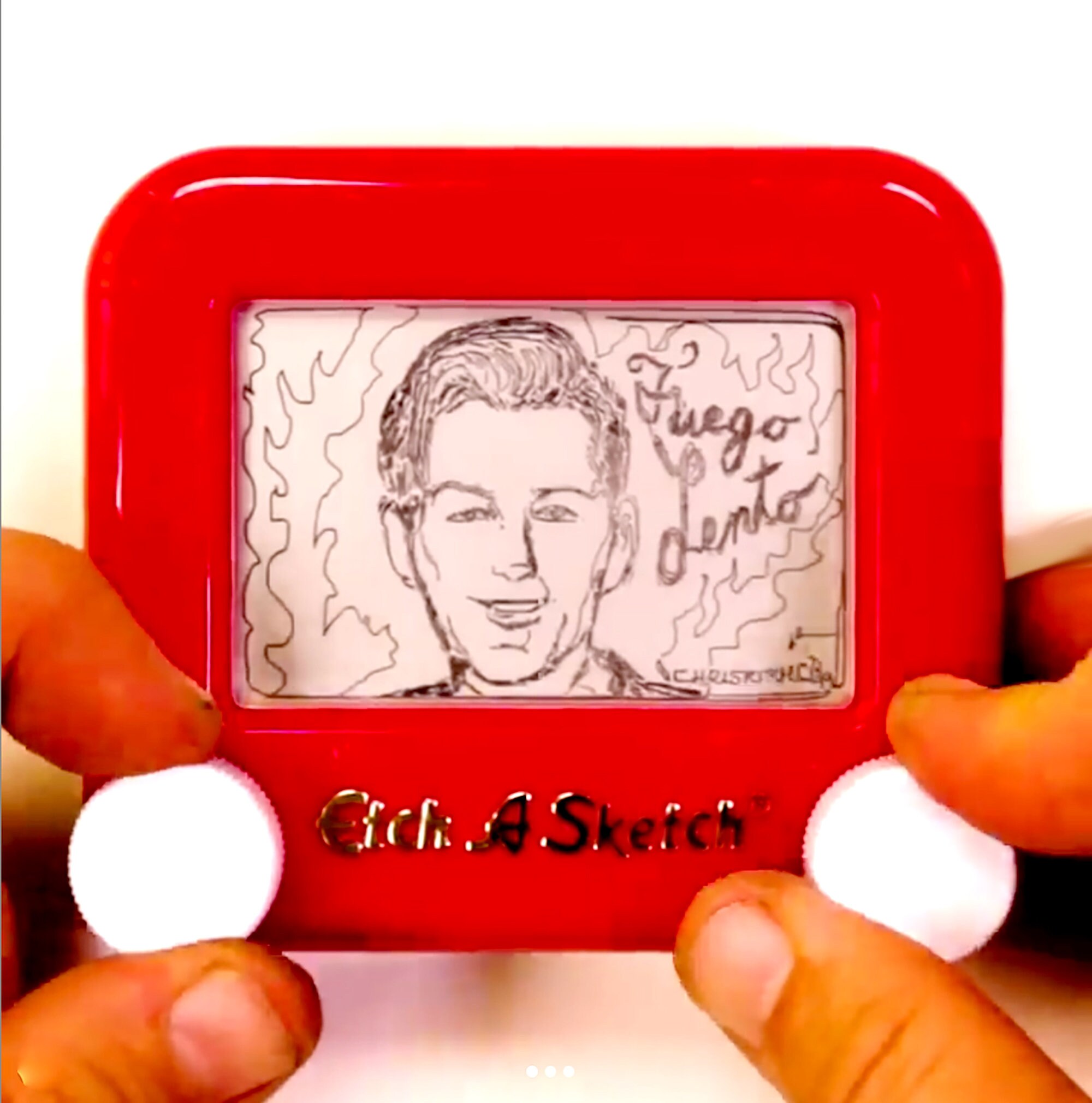 Custom Etch A Sketch // Caricature Portrait From Photo Etsy
