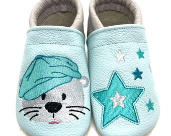 ღ Crawling Shoes / Leather Punches - Running Shoes Otter Stars from Size 18/19 ღ
