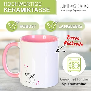 Namenstasse Schulkind, personalisiertes Geschenk Schulanfang Tasse Schulstart, Schultüte Zuckertüte Einschulung Mädchen Junge Kinder zdjęcie 3