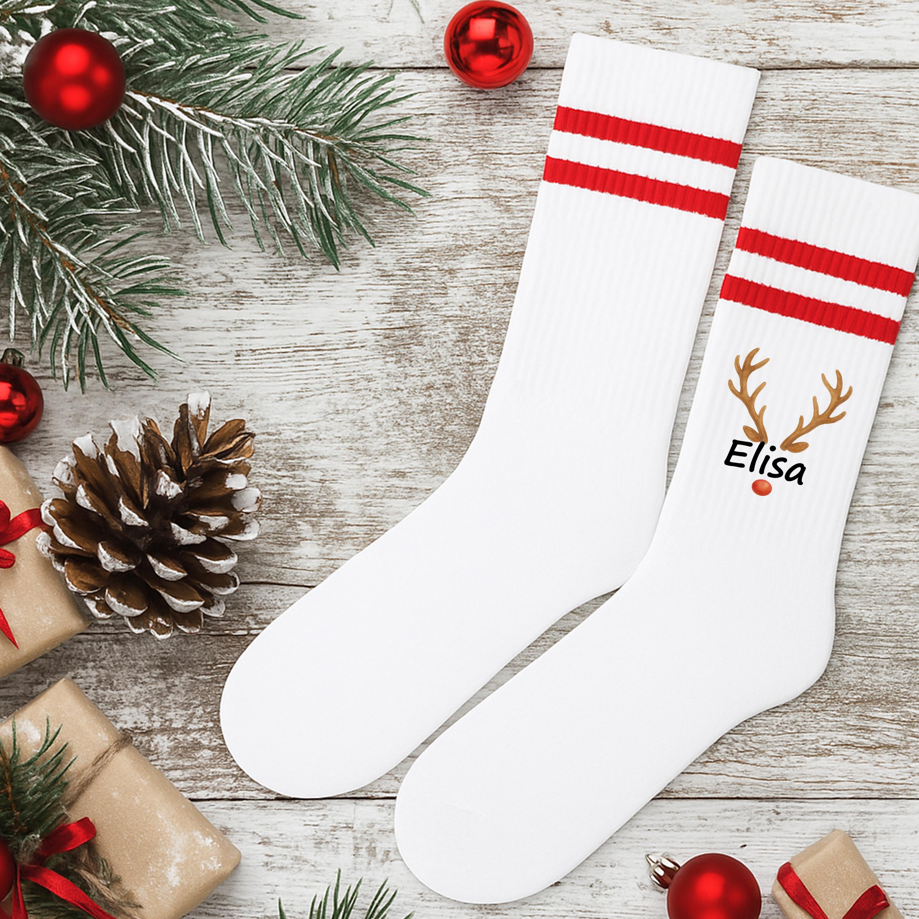 Calze Befana Natalizie Da Appendere Al Camino E All'Albero 6 Pezzi - Foto 4