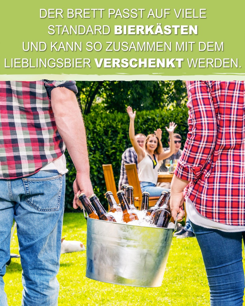 Bierkastensitz Grillen mit Name personalisiert, Bierbank, Geschenkidee Vatertag, Geburtstag Männer, Camping Geschenk, Bierkasten verpacken imagen 6