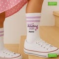 Personalized socks for schoolchildren with their name, back-to-school outfit, gift idea for starting school, first day of school, little something for the school cone