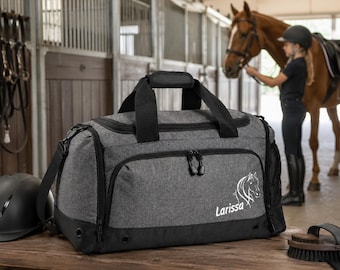 Borsa sportiva personalizzata con nome | Regalo per adulti e bambini, borsa da nuoto, borsa da viaggio, ritorno a scuola, scolaretto, primo giorno di scuola, colore a scelta