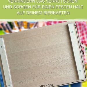 Bierkastensitz Trainerbank mit Name, Bierbank, Geschenkidee Vatertag, Geburtstag für Männer, Bier Geschenk Fußball Trainer Abschied Danke Bild 7