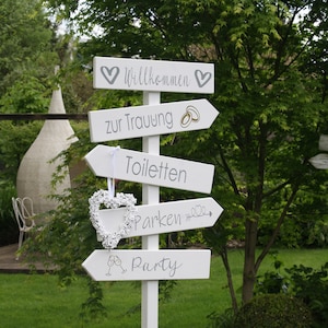 Wedding signpost, decorative sign, Wedding welcome