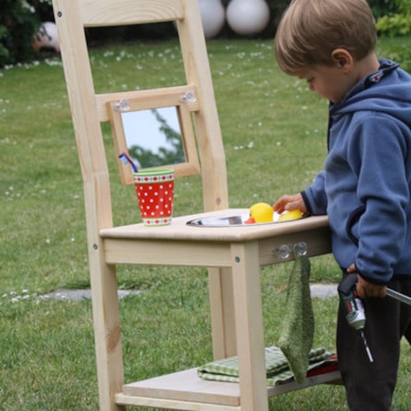 Lavabo infantil, estación de lavado, Montessori, lavabo