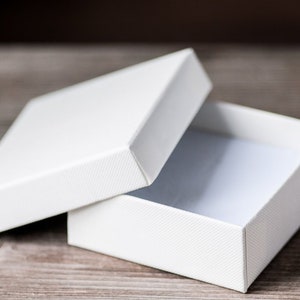 5 vanillecrème sieradendoos 80 mm (3,15") milieuvriendelijke kartonnen kettingdoos geschenkdoos papieren sieradenset bruiloftssieraden ivoor papieren doos
