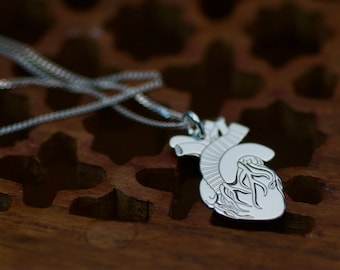 Anatomisch menselijk hart charme ketting sterling zilver, geneeskunde student cadeau idee, arts en verpleegkundige sieraden anatomisch correct menselijk hart