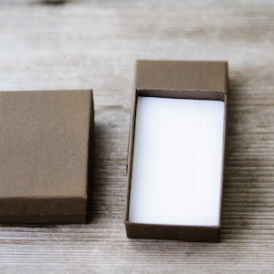 5 pics Brown Jewelry Box 50mmx80mm (1.96"x3.14") Eco Friendly Cardboard Earrings Box Jewelry Gift Box Paper Box Brown Packaging Supplies