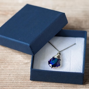 5 cajas de joyería azules de 60 mm (2,4"), caja de cartón ecológica para pendientes, caja de regalo, caja de papel, caja de regalo pequeña de joyería azul real, suministros de embalaje