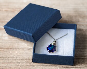 5 Blue Jewelry Box 60mm (2.4") Eco Friendly Cardboard Earrings Box Gift Box Paper Box Royal Blue Small Jewelry Gift Box Packaging Supplies