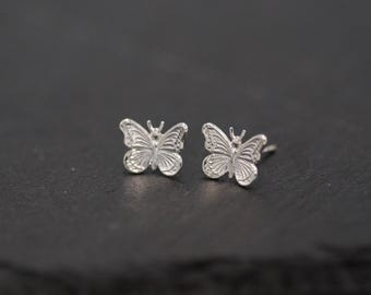 Butterfly Earrings for Girls 925 Sterling Silver, Cute Animal Studs Earrings, Nature Inspired Earrings, Kids Jewellery, Dainty Earrings