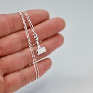 Simple Thor Hammer Necklace Solid Sterling Silver 925, Mjolnir Pendant Necklace, Minimalist Hammer of Thor Necklace, Gift for Avengers Lover