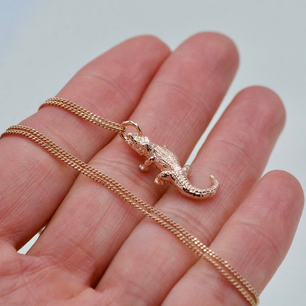 Crocodile Necklace Etsy