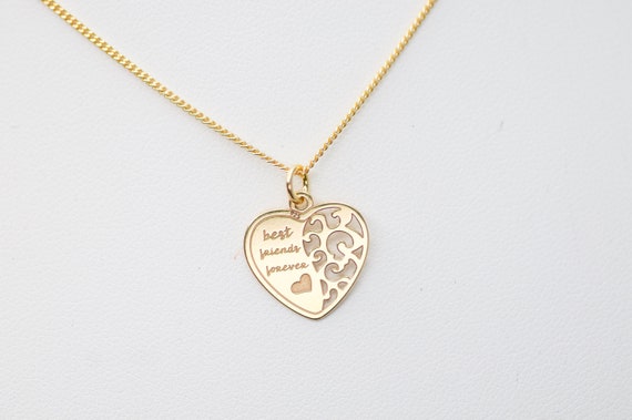 Collane Migliori Amiche Con Ciondolo Cuore - Insieme Per Sempre - Regalo Di Amicizia In Acciaio Inossidabile
