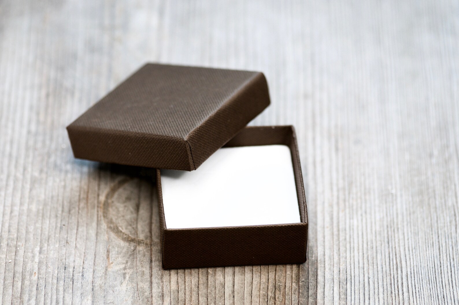 Brown Jewelry Box 60mm 2.4 Eco Friendly Cardboard Etsy