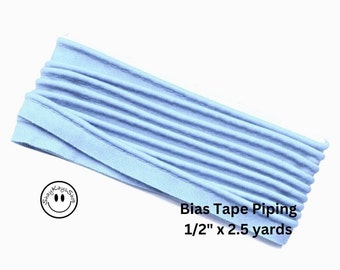 Maxi Bias Tape Piping 1/2" Inch Wide 2.5 Yards, Sew- Ology Older Piping, Pick Your Colors, Sold Separately, Piping Trim Cording Edging