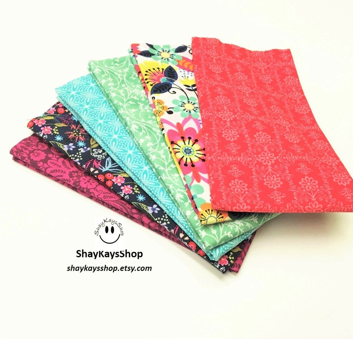 Cotton Fabric Bundles Quilting Bundles Set of 6 Cotton Etsy