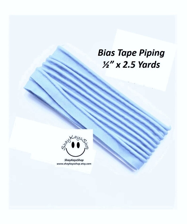 Maxi Bias Tape Piping 1/2 Inch Wide 2.5 Yards Pick Your Etsy