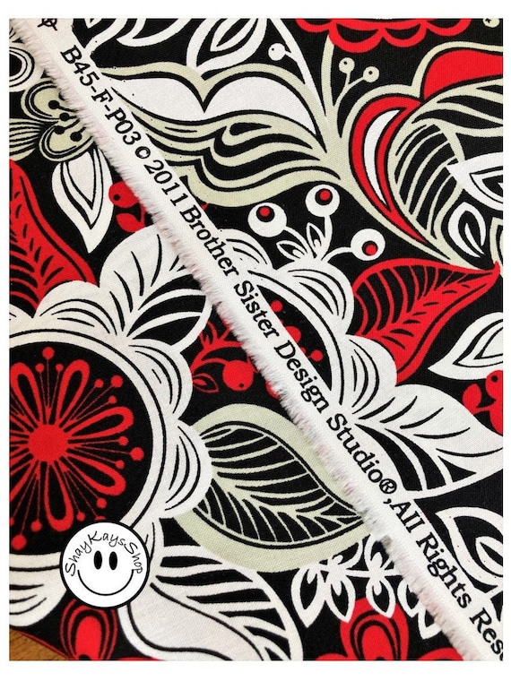 Precut 1/2 Half Yard Floral Fabric, Brother Sister Design