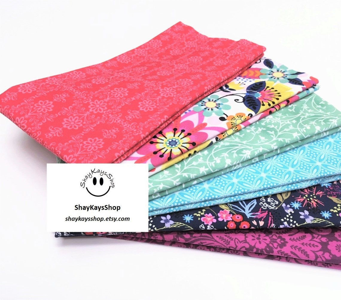 Cotton Fabric Bundles Quilting Bundles Set of 6 Cotton Etsy